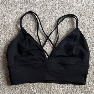 Lululemon Black Strappy Sports Bra